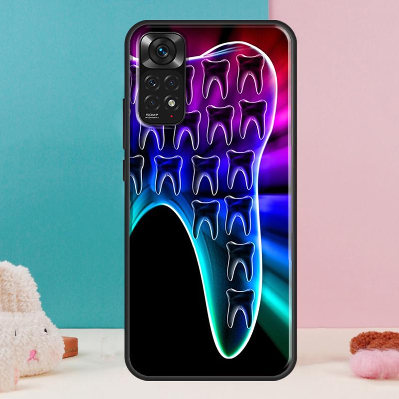 Стоматолог Зубной Кейс для Зуба Для Xiaomi Redmi Note 14 13 Pro 12 11 9 10 9S 10S 11S 12S Redmi 14C 13C 10C 12C Чехол
