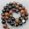 Natural Gemstone Stone  Striped Agate Beads DIY Bracelet Jewelry Accessories