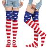 Women Knee High Socks American Flag Stockings Socks Star Spangled Banner Socks Over Knee Socks Thigh High Socks