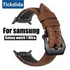 High Quality Genuine Leather Strap for Samsung Galaxy Watch Ultra Band Vintage Frosted Strap for Watch Ultra 47mm Accessories