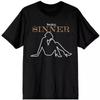 Judas Priest 'Sin After Sin Sinner Slogan Lady' Black T Shirt - NEW