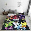 CATNAP DOGDAY Мультяшные Улыбающиеся Зверушки Пледы Коралловый Флис Плюшевый Принт Легкие Пледы для Постельного Белья Плюшевое Тонкое Одеяло