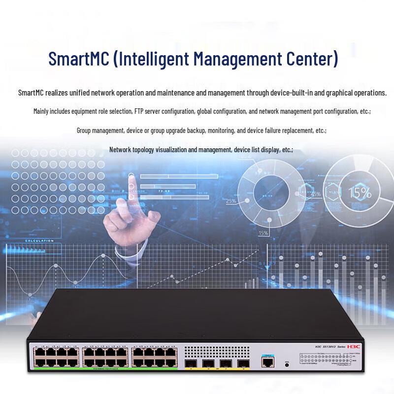 H3C LS-5130V2-28P-HPWR-LI 28-Port Gigabit PoE+ Enterprise Switch
