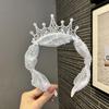 Детская тиара-корона принцессы с бантом из стразов и заколки для волос - Корейские аксессуары для волос для девочек и женщин