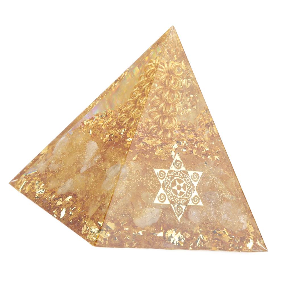 Пирамида Оргонита 6 см Генератор энергии Кристаллическая проволока Ручной работы Пирамида Декор для положительной энергии