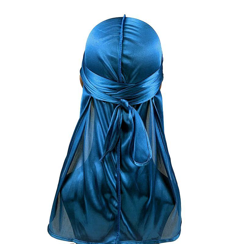 Unisex Soft Imitated Silk Bandana Doo Durag Headwear With Adjustable Fit For Men And Women