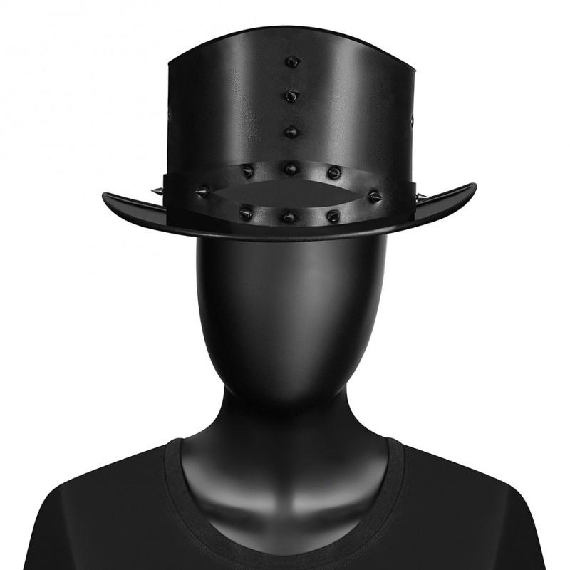 Steampunk Plague Doctor Hat Unisex Punk Fedora Wide Brim Leather Look Costume Accessory Halloween Party