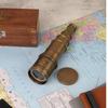 49,53 см морской латунный винтажный телескоп с матовой отделкой под старину и деревянной коробкой для кальяна для домашнего и офисного декора