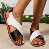 Модная женская обувь 2025 Лето Босоножки женские с открытым носком Большой размер Сандалии смешанных цветов для улицы Повседневные Удобные Пляжные и на каждый день