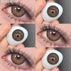 FUNSACHY 2pcs Brown Lens Natural Contact Lenses Korean Fashion Contacts 14.2mm Lens for Eyes Makeup Soft Pupils Yearly Cosmetics
