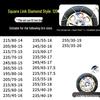 Stainless Steel Anti-Skid Winter Snow Chains for Car, Truck, and Van Tires