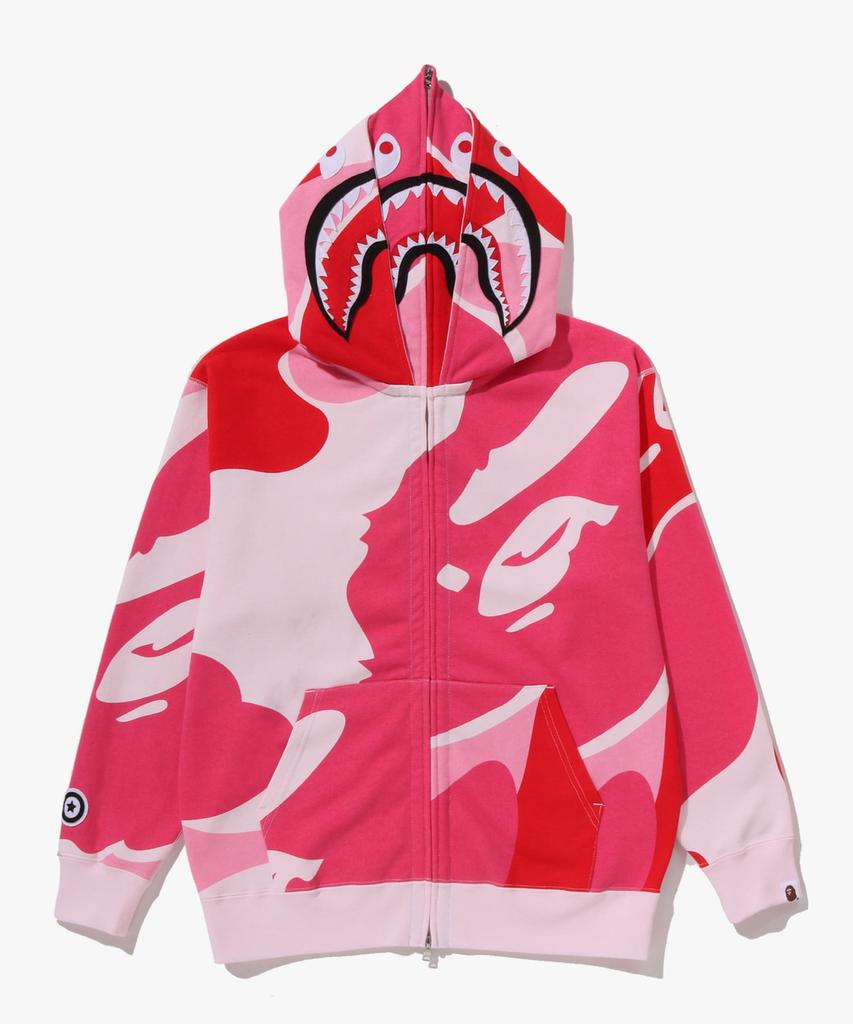 Худи на молнии Mega Abc Camo Double Shark Свободного кроя (M) розовый