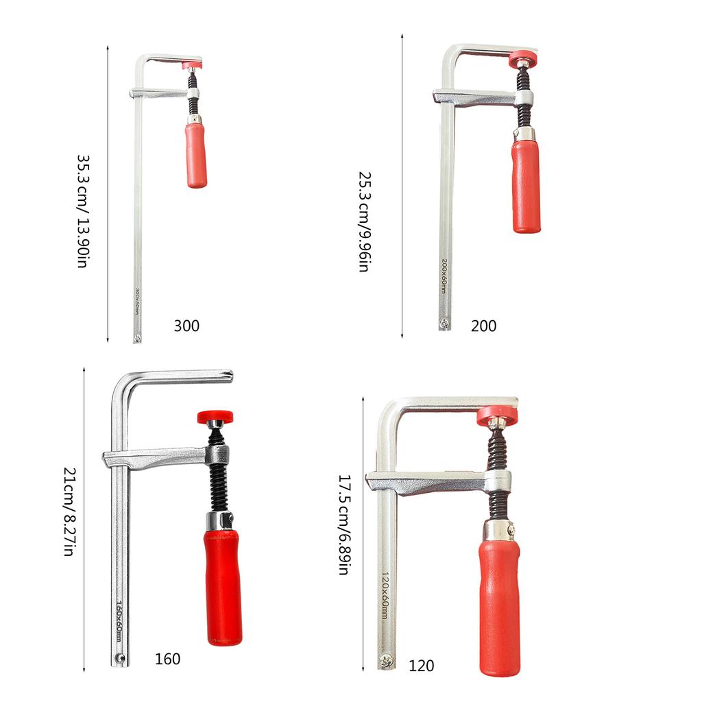 120-300 мм деревянные ручки направляющие зажимы с винтовым рычагом портативные рельсовые пилы направляющие зажимы верстака направляющие зажим