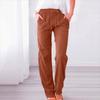 Spring and Summer Women's Solid Color Cotton and Linen Drawstring Loose Casual Wide-leg Trousers
