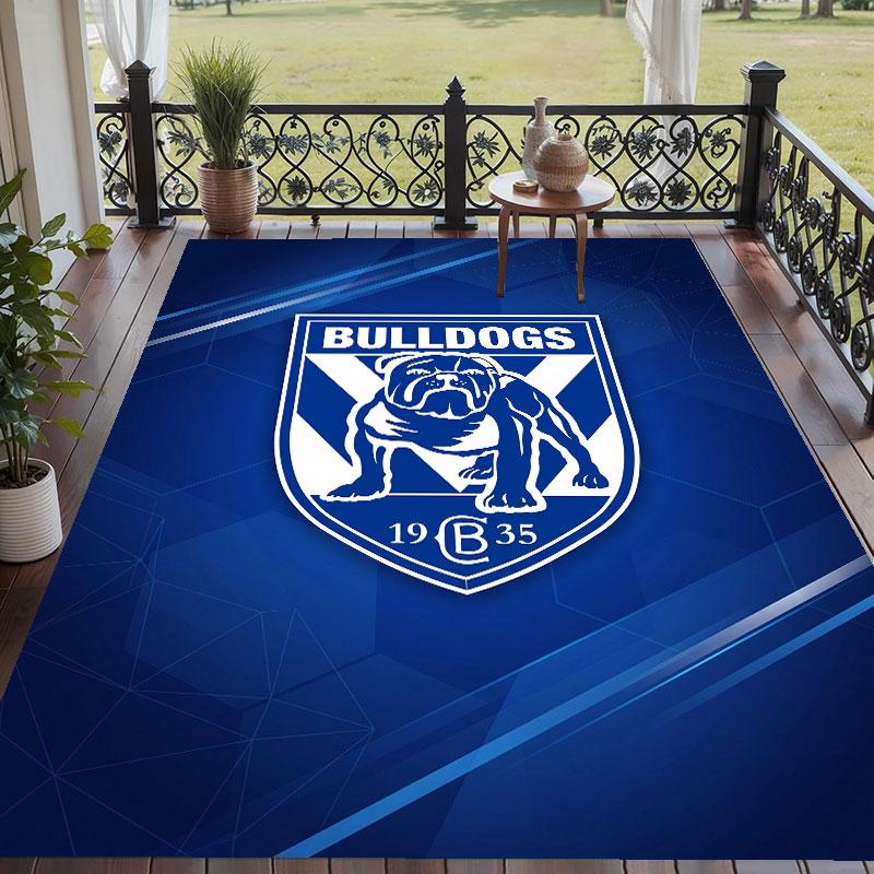 Мягкий напольный ковер с узором Canterbury-Bankstown Bulldogs, ковер для зоны, декоративный коврик для украшения домашней комнаты