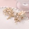 Anti-glare Alloy Pin Butterfly Rhinestone Brooch High-end Flower Brooch  Women