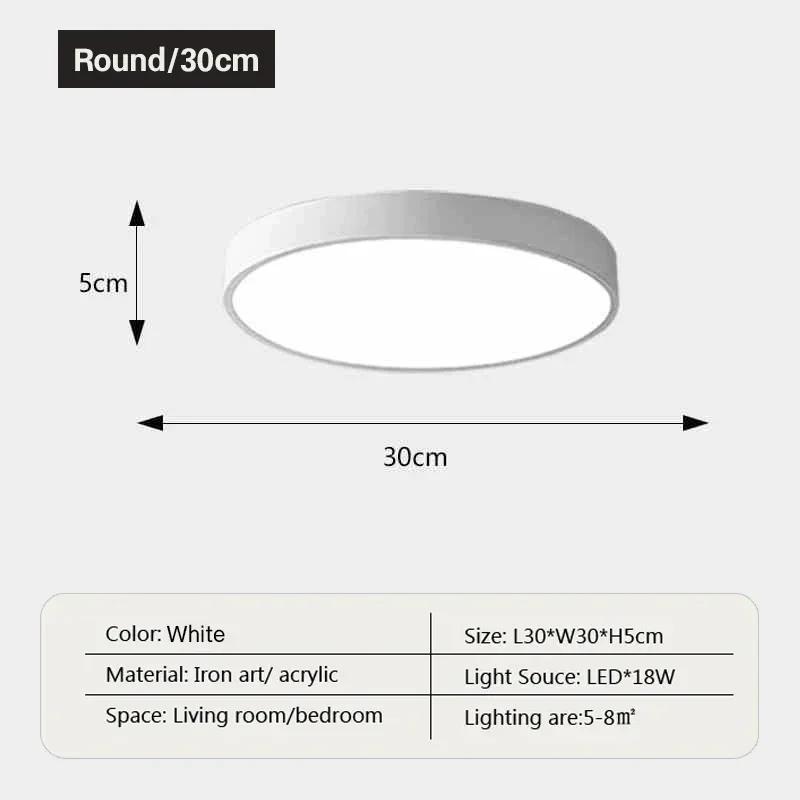 Современный светодиодный потолочный светильник для гостиной, спальни, кабинета, балкона, коридора, круглый квадратный светильник для внутреннего декора
