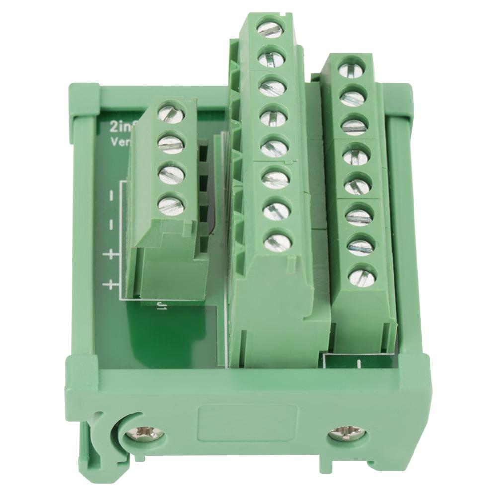 52 *49*46mm Breakout Board 2 In 8 Out Terminal Blocks Module Control Panel Systems