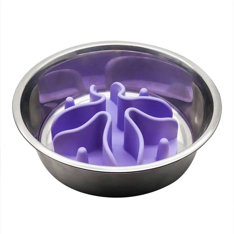 Силиконовая вставка для медленной подачи домашних животных с сильной присоской для кормушек для собак, товары для домашних животных