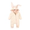Детский ромпер с капюшоном и кроличьими ушками - Комбинезон на молнии для новорожденных