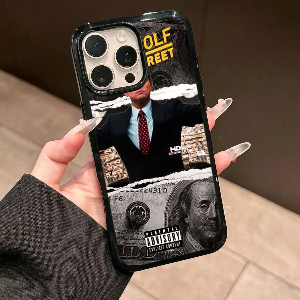 Классический фильм Волк с Уолл-Стрит Для IPhone 17 16 15 14 13 12 11 Mini Pro Max Plus Задняя крышка для телефона из ПК+ТПУ