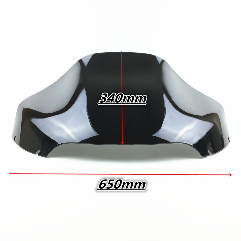 13" SMOKE WAVE WINDSHIELD For HARLEY ROAD GLIDE FLTR FLTRX FLTRU 2015-2017