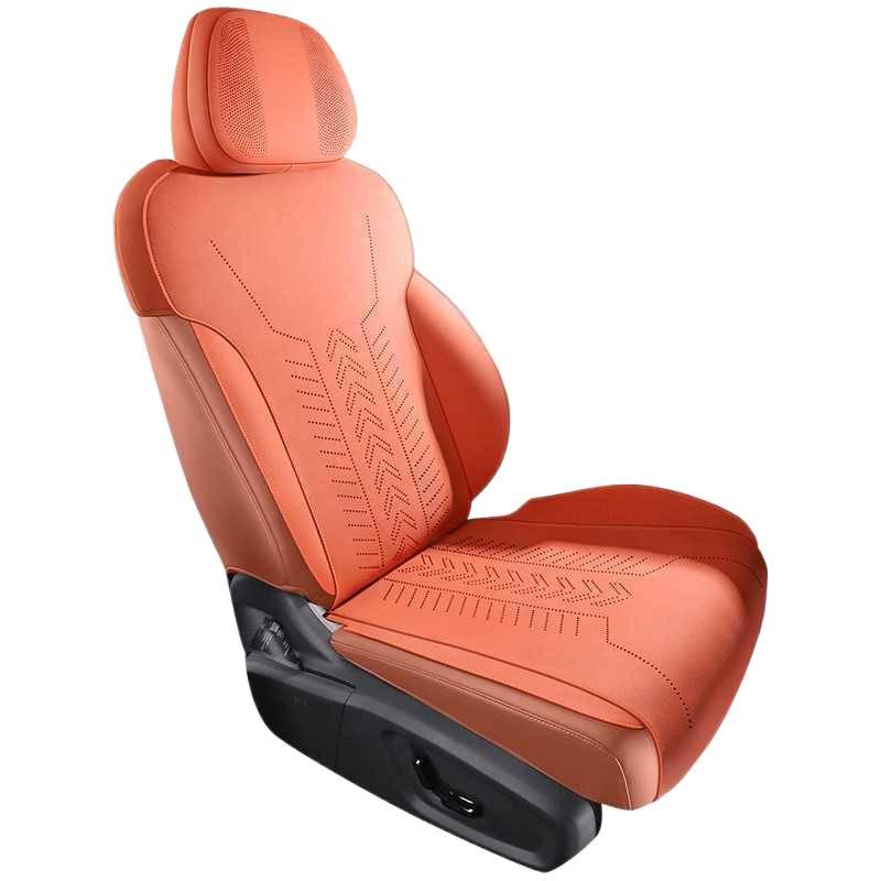 Всесезонные замшевые подушки на сиденья для Geely Galaxy E5 - Полузакрытая конструкция