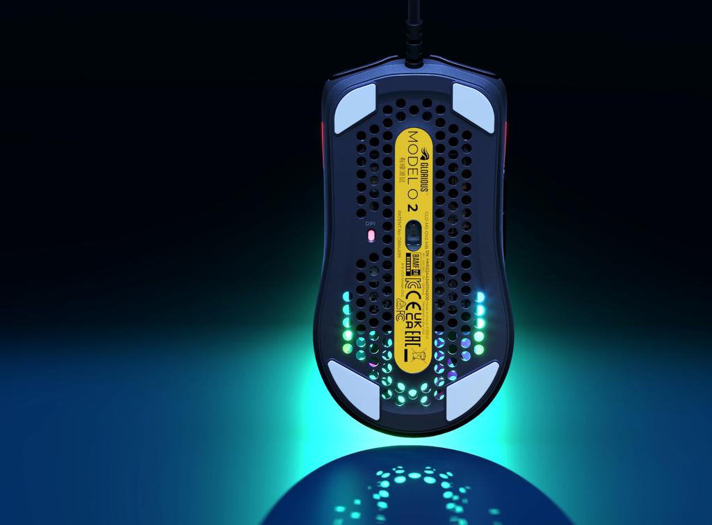 Glorious Model O 2 Wired Black Ultra Lightweight 49g RGB LED Wired Gaming Mouse Black MS665 GLO-MS-OV2-MB