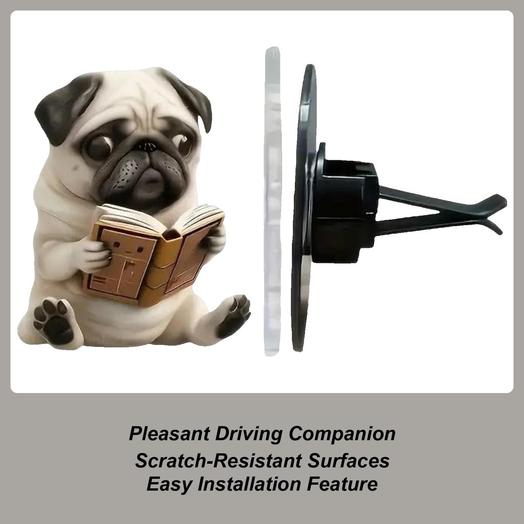 Car Vent Air Freshener Cute Dog Car Air Freshener Diffuser 2D Acrylic Aromatherapy Diffuser Long-Lasting Scent Vehicle