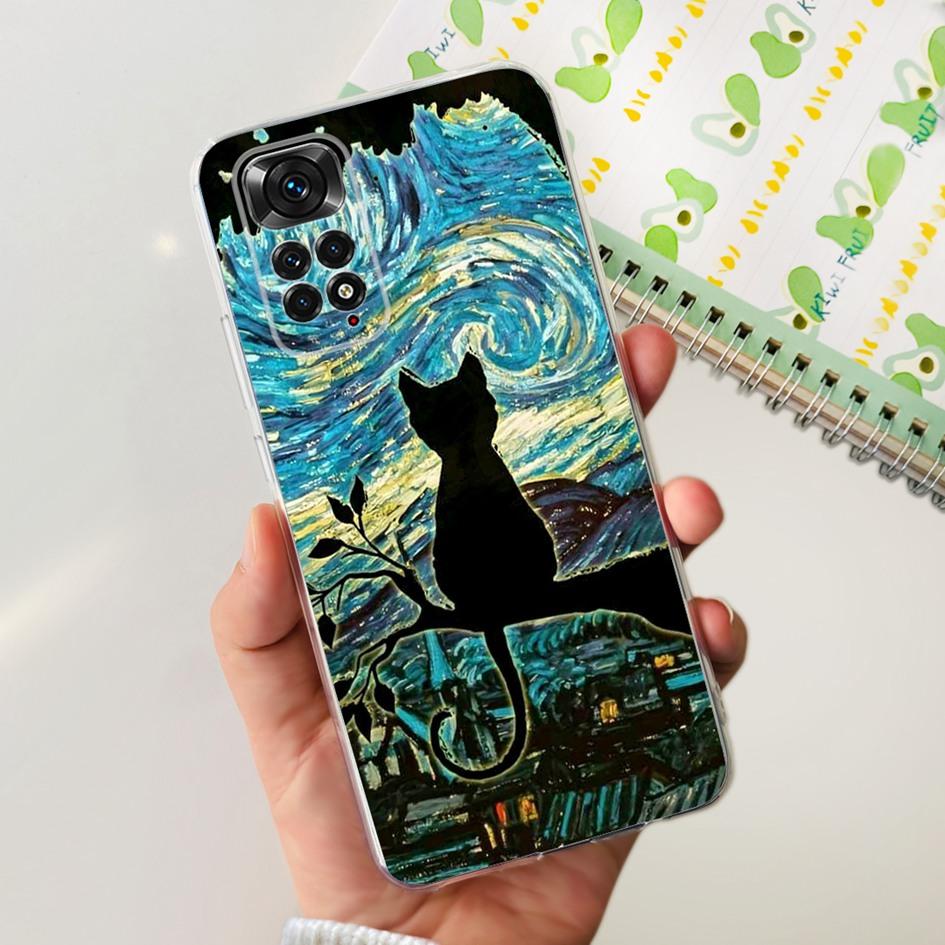 For Xiaomi Redmi Note 11 Case Note 11s Cover Popular Butterfly Dragon Soft Silicone Clear Case For Redmi Note 11S 5G Note11 Capa