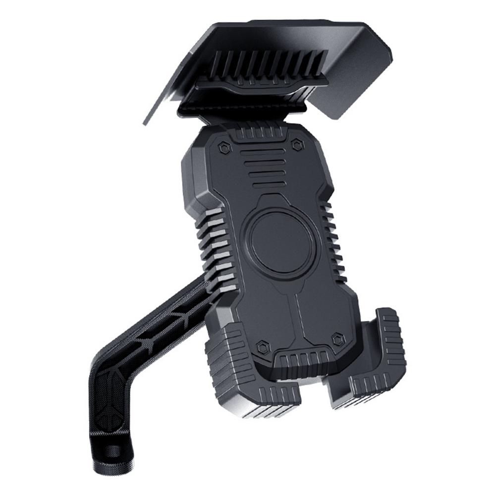 Motorcycle Riding Motorcycle Phone Holder 360 Degree Rotation 360 Degree Rotation Phone Holder Black ABS Material