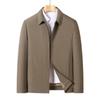 Middle-aged Dad Spring and Autumn Thin Jacket Zipper Lapel Casual Jacket