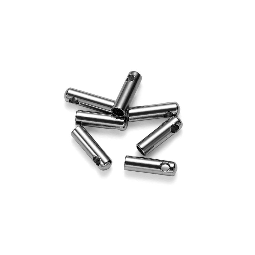 10 шт./лот, кожаный шнур из нержавеющей стали, застежка, золотой обжимной наконечник, концевые колпачки, разъемы для DIY, ожерелье, браслет, принадлежности для изготовления ювелирных изделий