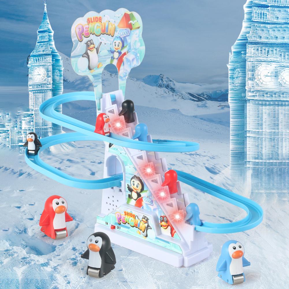 Конструктор Животные Игрушка для Подъема по Лестнице Электрическая Трековая Горка Игрушки Раннее Образование Электрическая Игрушка Динозавр для Лестницы для Мальчиков Девочек