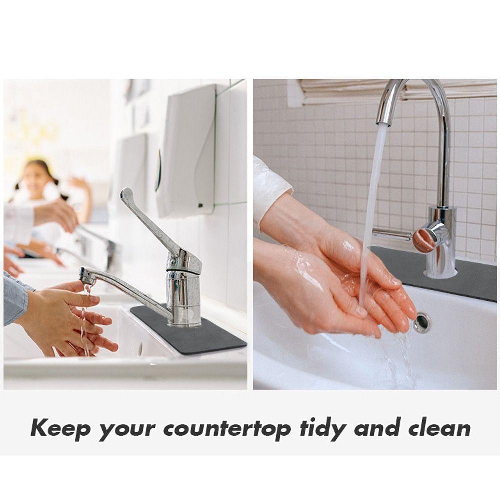 Multifunction Non-Slip Absorbent Pad Splash Drying Mat Sink Splash Mats  Kitchen Bathroom Supplies
