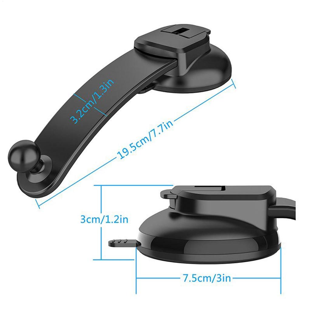 Car Mount Hands-Free Suction Cup Stand 360 Degree Rotation Car Phone Holders For Travel Truck Dashboard Windshield Drivers