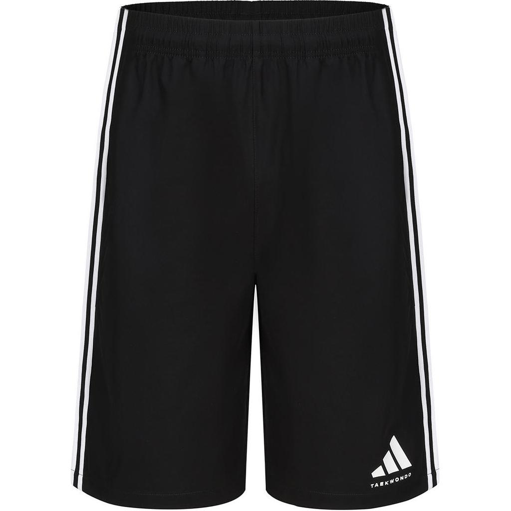 Adidas Striped Print Logo Lightweight Breathable Elastic Waist Casual Shorts Men Shorts Black S21ATMSH2T-BW