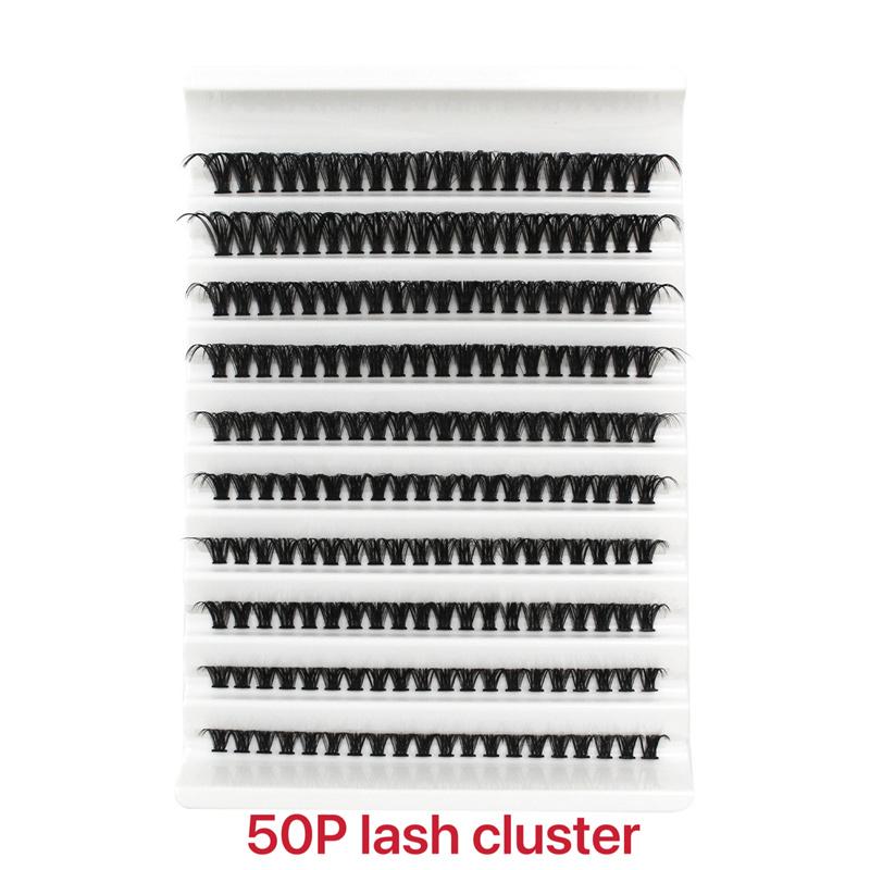 SL EYELASH 320Pcs Cluster Lashes 30D 40D 50D C D Curl Lash Clusters Mix 8-16mm Individual Eyelashes DIY Lash Extension Kit