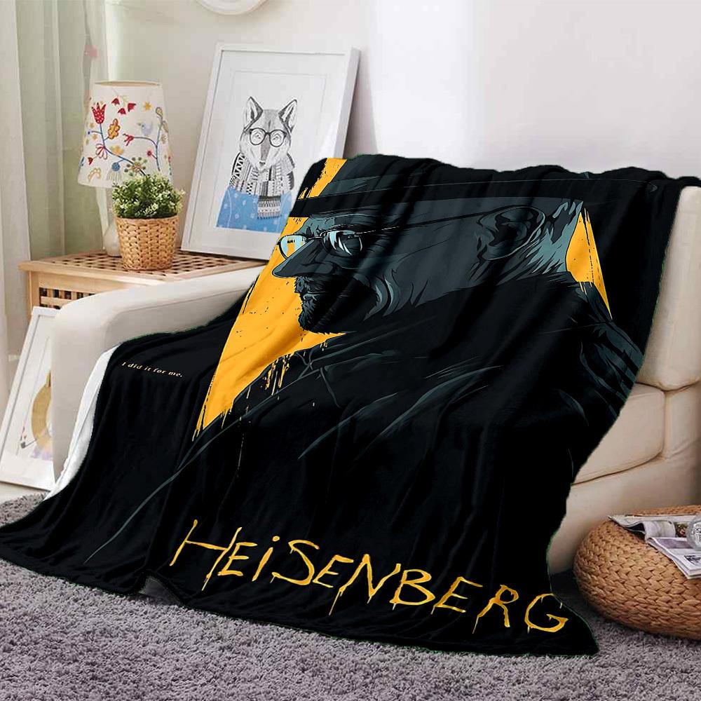 1pc Breaking Bad Heisenberg Soft Warm Throw for Home, Office, Trave, All-Season Cozy Bedding Gift, Office Cozy Accessory 1124