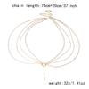 Imitation Pearl Pearl Beads Irregular Baroque Style Multilayer Pearl Chain Choker Dual-use Minimalist Body Chain Beach Vacation