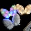 Luminous Plush Rabbit Glowing Headband Hair Hoop Glowing Headband LED Headband  Festival Decoration