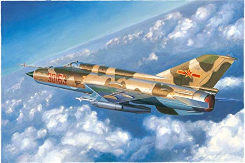 Trumpeter Истребитель ВВС Китая 1/48 J-7C/D Многоцелевой