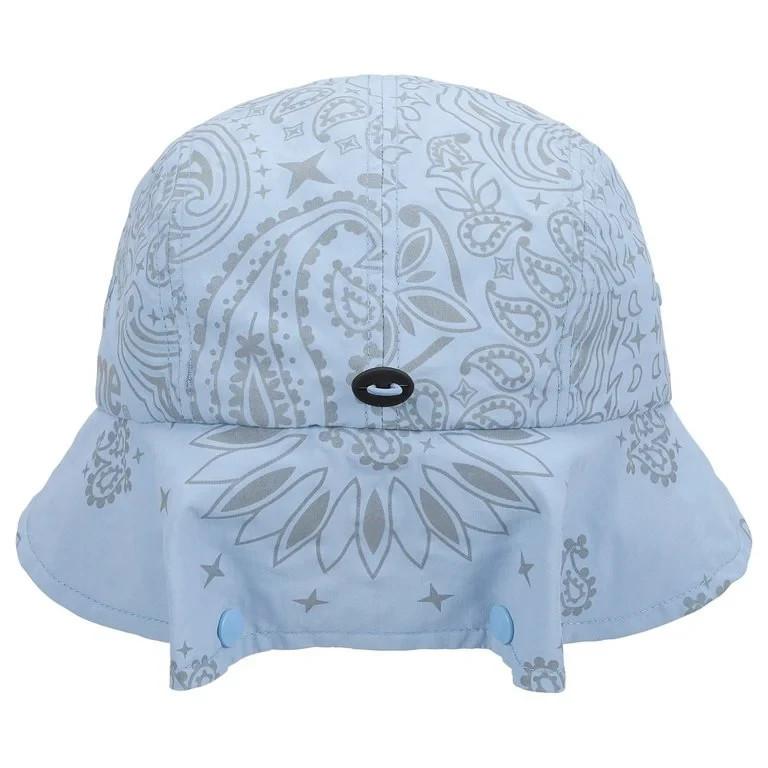 Supreme Reflective Bandana Sunshield Camp Cap Light Blue