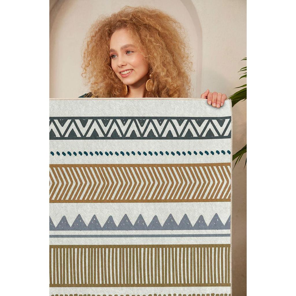 Декоративный нескользящий ковер для гостиной с геометрическим рисунком, специальный дизайн, тонкий, моющийся ковер