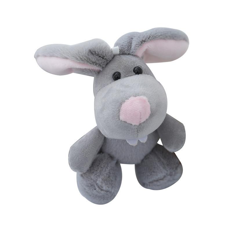 Очаровательный Плюшевый Заяц с Большими Зубами Детская Кукла-Компаньон с Мягким Наполнителем