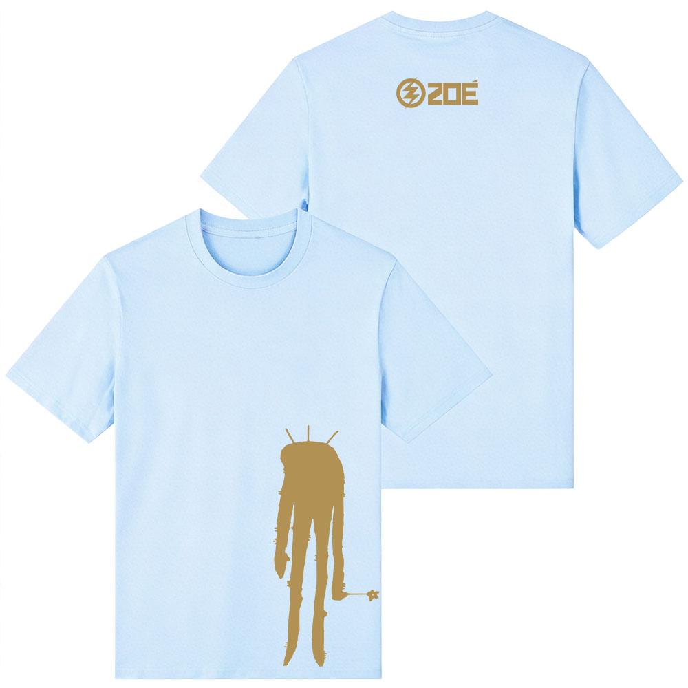 Zoé Zoe  MEMO REX DORADO T-shirt Unisex Streetwear Fashion Short Sleeve Cotton Tshirts Loose Crew Neck Clothing Tees