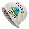 Happy Camping Trailer Camper Skullies шапочки кепки для унисекс женские уличные зимние теплые вязаные шапки для взрослых шапки с капюшоном