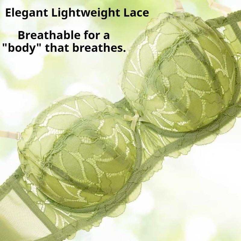 Бесшовный бюстгальтер из французского кружева. Большую грудь делает визуально меньше. Ультратонкий. Для маленькой груди. Пуш-ап. Предотвращает отвисание. Телесный бюстгальтер.
