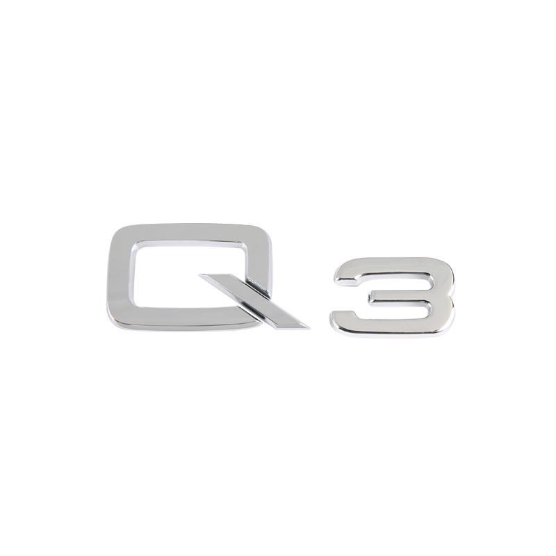 3D Chrome Glossy Black ABS TDI TFSI Car Rear Emblem Sticker for f2 A1 A3 A4 A5 A6 A6L A7 A8 S3 S6 Q3 Q5 Q7 TT S RS