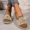 Мода женские вязаные вышитые мокасины обувь 2024 осень мода новые кроссовки повседневные удобные прогулки путешествия тренд Mujer Zapatos